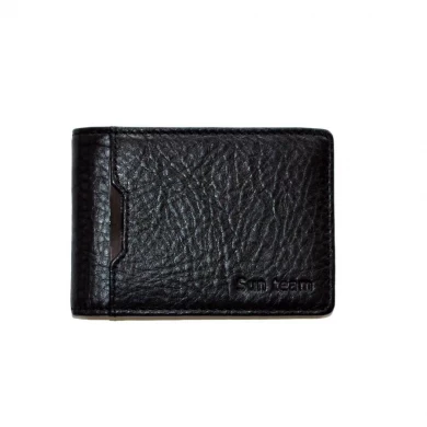 Top-Brieftasche aus Leder für Frauen, schlanke RFID-Portemonnaie aus echtem Leder, Damen-Ledermappe