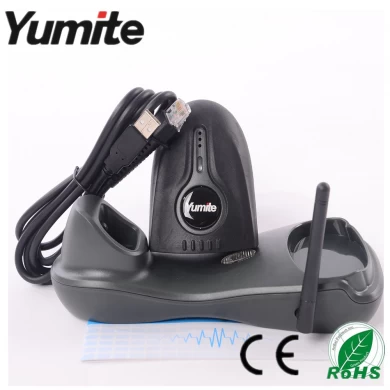 Yumite YT-1501 Wireless 433MHZ CCD Barcode Scanner con estación de carga