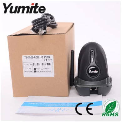 Yumite YT-1501 sem fio 433MHZ CCD Barcode Scanner com Estação de Carga