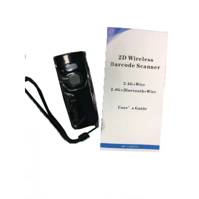 Tragbare 2D-Tasche Bluetooth-Mini-Barcode-Scanner 2.4 + Draht + Bluetooth