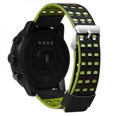 22mm Uhrenarmband aus echtem Leder für HUAMI Amazfit Stratos Smart Watch 2