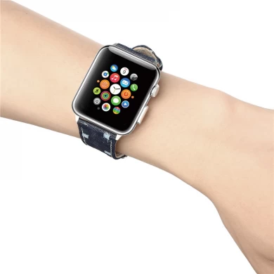 CBAW05 Apple Watch ремень Ковбой Pattern Кожаный ремешок для часов