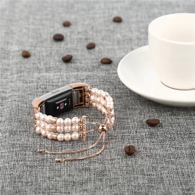 CBFC102 Attractive Handmade Artificial Pearl Elastic Beaded Bracelet