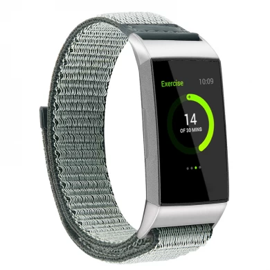 Correa de reloj de nylon tejida CBFC111 Trendybay para Fitbit Charge 3
