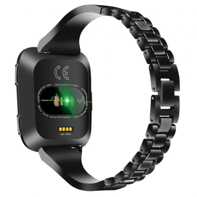 CBFC201 Bling Rhinestone Alloy Watch Strap For Fitbit Versa