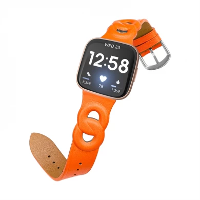 CBFC210 luxe ontwerp lederen horlogeband voor fitbit versa 1 2 lite