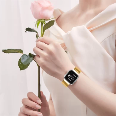 CBFC212 Butterfly Buckle Smartwatch Metal Edelstahl Uhrenband für Fitbit Versa Gurt