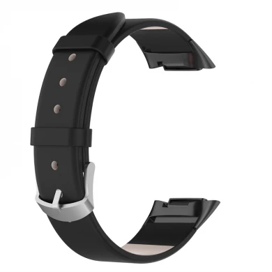 CBFC5-08 Kadın Erkek Yedek Watchband PU Deri Saat Kayışı Fitbit Charge 5 Band için