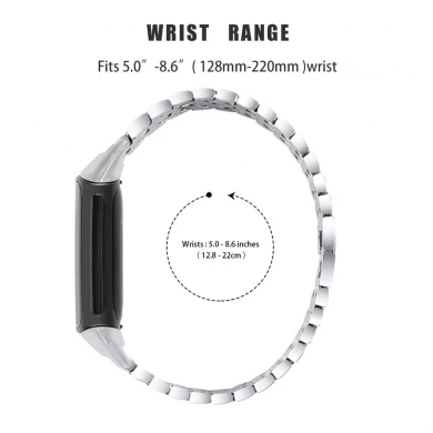 CBFC5-28 Shiny Rhinestone Zinc Alloy Watchband For Fitbit Charge 5