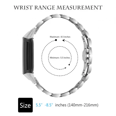 CBFC5-31 Hebilla de mariposa Correas de reloj de acero inoxidable para la carga Fitbit 5