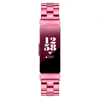 CBFC56 3-Gliederkette Edelstahl-Uhrenarmband für Fitbit Inspire / Inspire HR