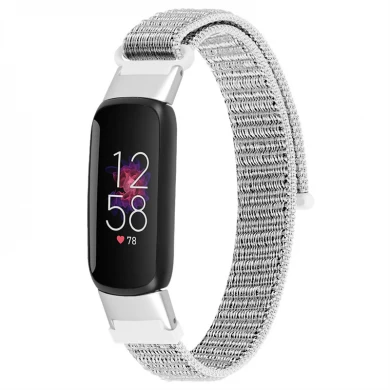CBFL02 Zelfklevende haak en lusband geweven nylon horlogeband voor Fitbit luxe fitness horloge