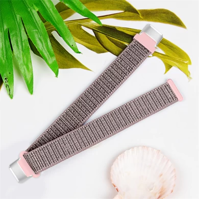 CBFL02 gancho adhesivo y correa de bucle Woven Nylon Watch Band para Fitbit Luxe Fitness Watch