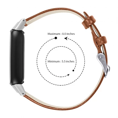 CBFL05 공장 직접 인쇄 패턴 가죽 시계 밴드 Fitbit Luxe Watchband