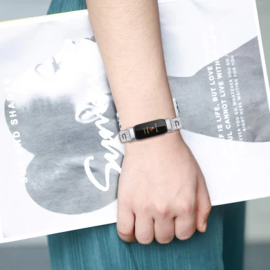 CBFL07 Üretici Lüks Elmas Bağlantı Bilezik Metal Saat Kayışı Fitbit Luxe Correa için