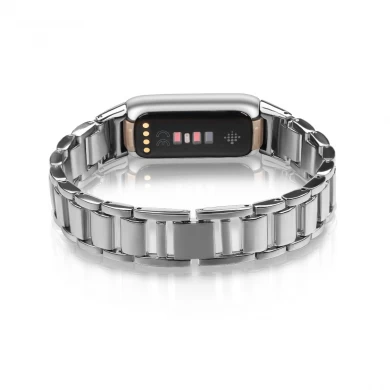 CBFL10 Hurtownie Metallic Watchband Metal Pasek na nadgarstek Fitbit Luxe Smart Wristband