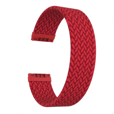 CBFV10 Elastic Stretchable Woven Braided Solo Loop Strap For Fitbit Versa 3 Band