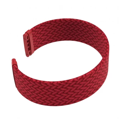 CBFV10 Elastic Stretchable Woven Braided Solo Loop Strap For Fitbit Versa 3 Band
