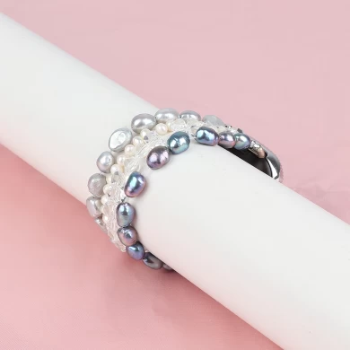 CBFV20 Charme elastische handgefertigte Perlenperlen Schmuck-Armbanduhr für Fitbit Versa 3 Sinn
