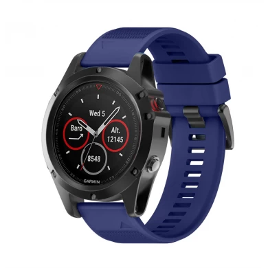 CBGM04-1 26MM Easy Fit Quick Release Sport Silicone Watch Strap For Garmin Fenix 6X Pro 5X Plus 3 3HR