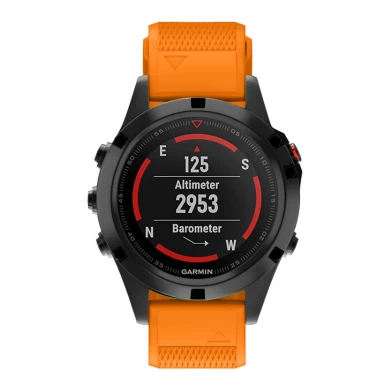 CBGM04-2 22MM Quick Release Silicone Wrist Watch Band For Garmin Fenix 6 Pro 5 Plus Forerunner 945 935
