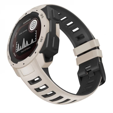 CBGM101 Dual Color Silicone Watch Strap For Garmin Instinct Esports