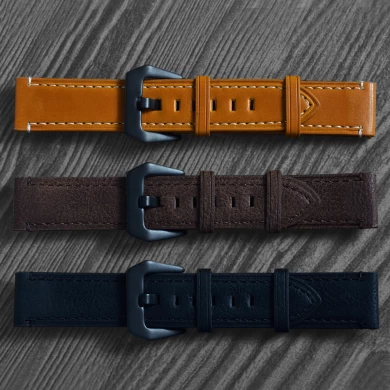 CBHA-112 Bracelet de montre en cuir véritable pour Huami Amazfit GTS