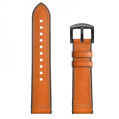 CBHW001 New Style Breathable Genuine Leather Rubber Watch Band