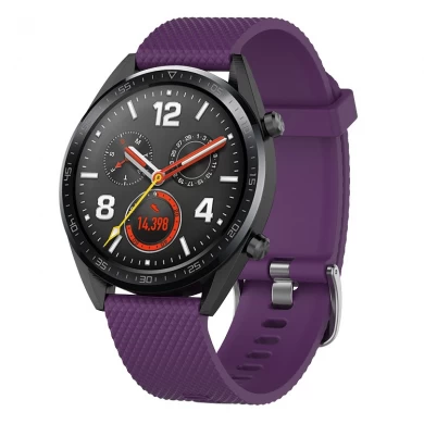 Bande de montre molle de silicone de texture de sport de mode de CBHW18 pour la montre GT de Huawei