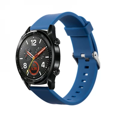 CBHW22 Solid Color Silicone Smart Watch Band For Huawei Watch GT