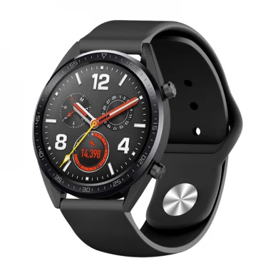 CBHW23 الصلبة اللون لينة سيليكون حزام ساعة ل Huawei Watch GT Band