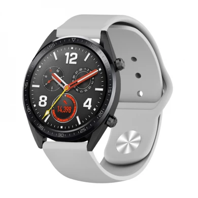 CBHW23 Solid Color Miękki silikonowy pasek do zegarka Huawei Watch GT Band