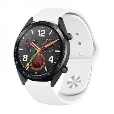 CBHW23 Solid Color Miękki silikonowy pasek do zegarka Huawei Watch GT Band