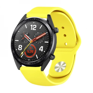 CBHW23 الصلبة اللون لينة سيليكون حزام ساعة ل Huawei Watch GT Band