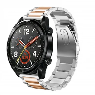 CBHW24 3-linkowy pasek ze stali nierdzewnej do zegarka Huawei Watch GT