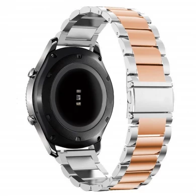 CBHW24 Bande de montre en acier inoxydable à 3 maillons pour Huawei Watch GT