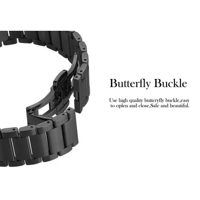 CBHW25 Zamka motylkowego ze stali nierdzewnej Zapasowy pasek do Huawei Watch GT