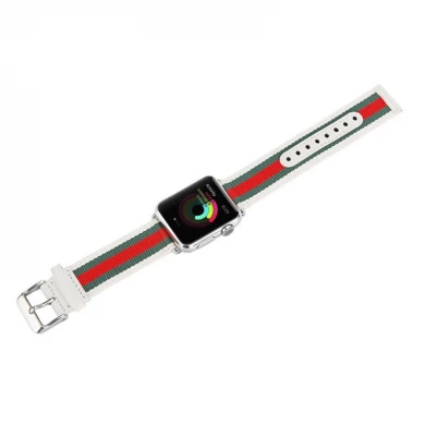 CBIW1010 Nylon Echtleder Ersatzarmband für Apple Watch