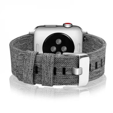 CBIW1011 Dokuma Canvas Naylon Bileklik Strap Apple Watch Ultra Serisi 8 7 6 5 4 3