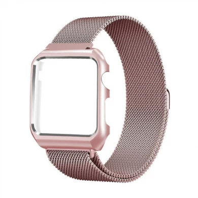 CBIW1027 Trendybay Magnetic Milanese Loop Stainless Steel Band With Matelasse Case