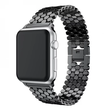 CBIW1029 Apple Watch 용 럭셔리 메탈 링크 체인 스마트 시계 밴드