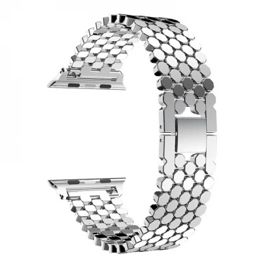 CBIW1029 Luksusowy metalowy łańcuszek Smart Watch Band dla Apple Watch
