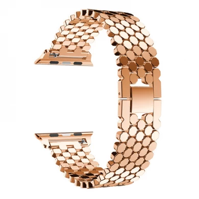 CBIW1029 Luksusowy metalowy łańcuszek Smart Watch Band dla Apple Watch