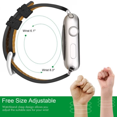 CBIW104 Cinghia di ricambio in vera pelle personalizzata per Apple Watch
