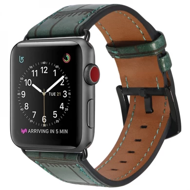 CBIW1055 Top Grain Leather Watch Strap For Apple Watch 42mm 38mm