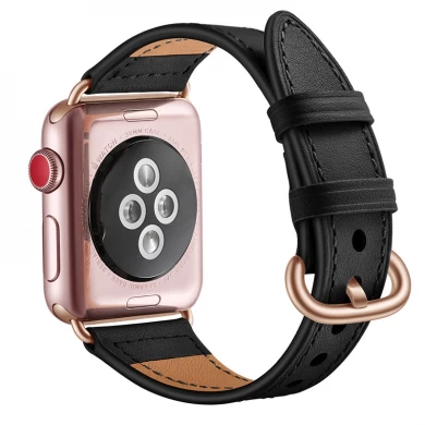 CBIW1060 Bracelet en cuir véritable Trendybay pour Apple Watch Band 4/3/2/1