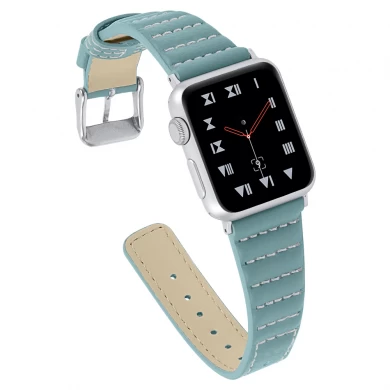 CBIW114 Leather Watch Band For Apple Watch Series 5 4 3 2 1