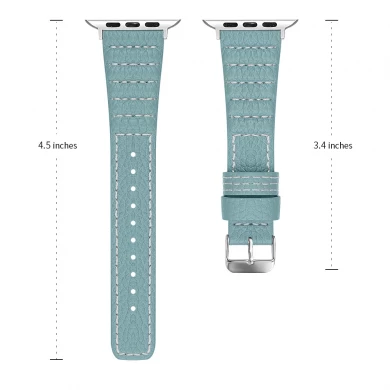 CBIW114 Leather Watch Band For Apple Watch Series 5 4 3 2 1
