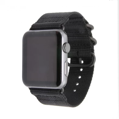 Bracelet de montre en nylon rayé de luxe de l'OTAN CBIW120 pour Apple Watch