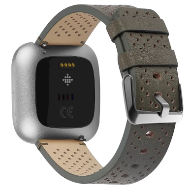 CBIW139 Correa de reloj de cuero genuino transpirable para Apple Watch